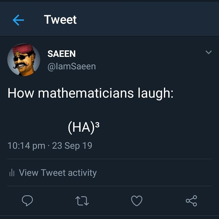 how mathematician laugh