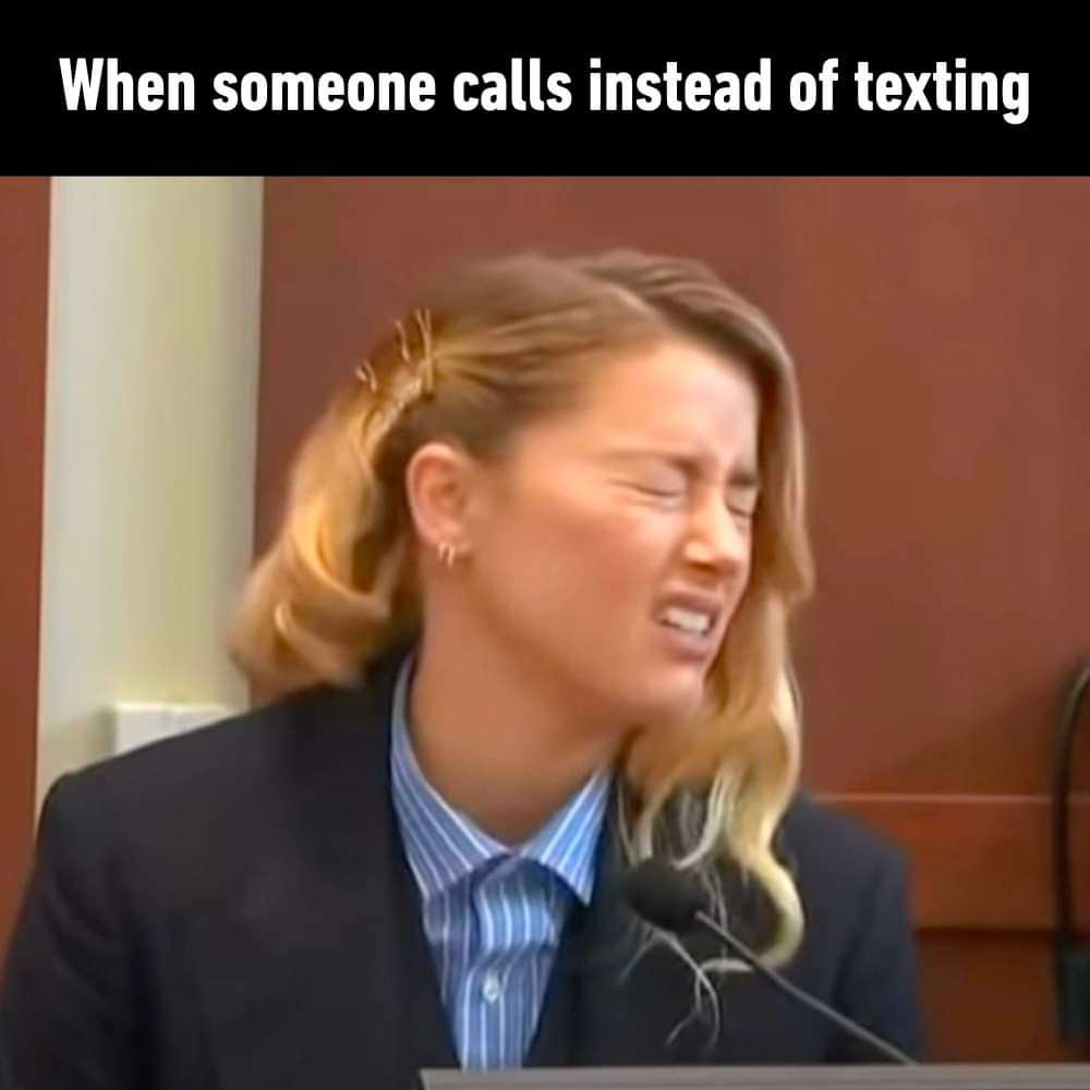 Call instead of texting