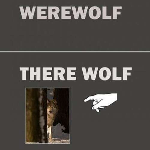 Behind the tree Werewolf?