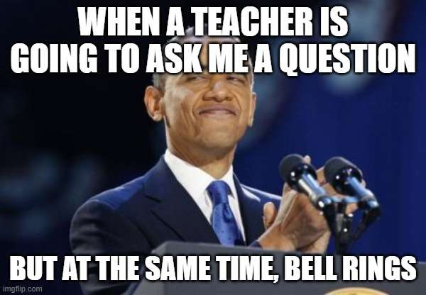 when teacher is going