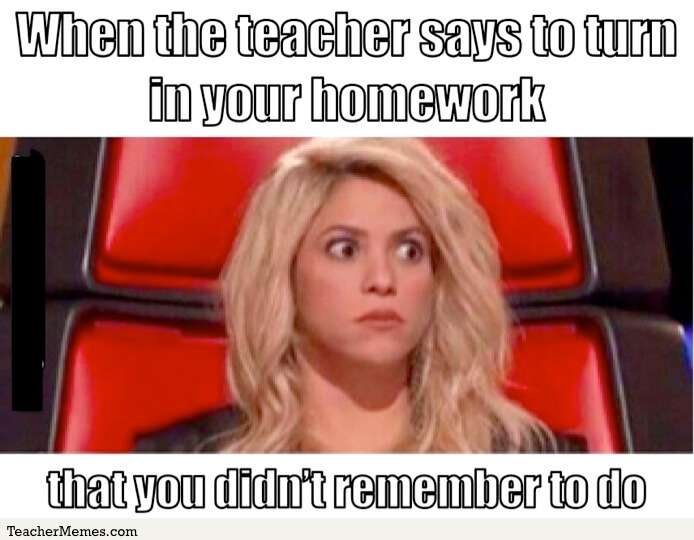 When the teacher says