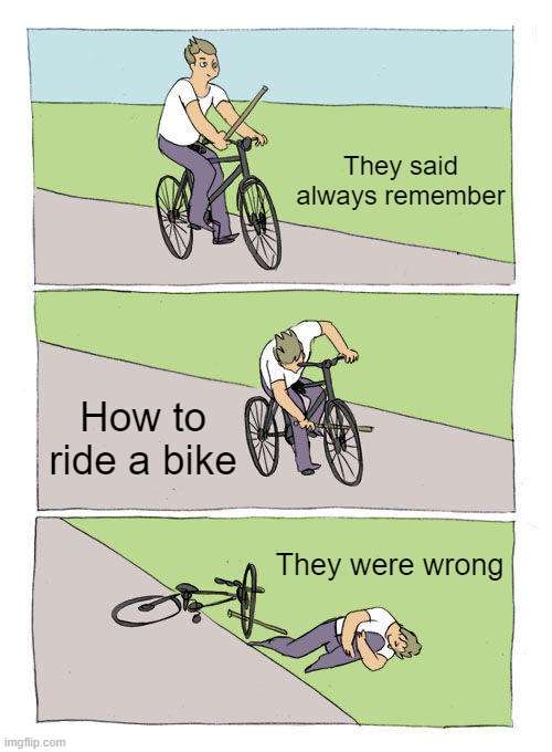 Bike fall
