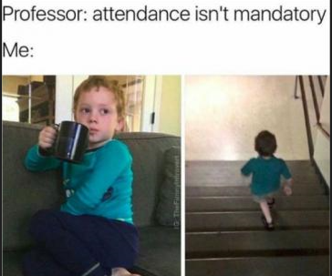 Attendance is not mandatory